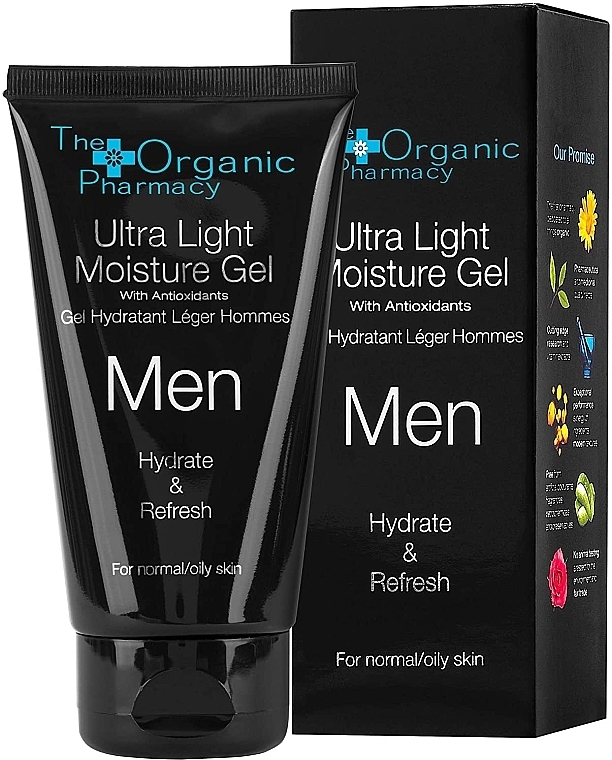 Ultra-Light Moisturizing Men Gel - The Organic Pharmacy Men Ultra Light Moisture Gel — photo N1