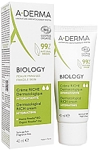 Fragrances, Perfumes, Cosmetics Organic Rich Moisturizing Face Cream - A-Derma Biology Organic Rich Moisturizing Cream