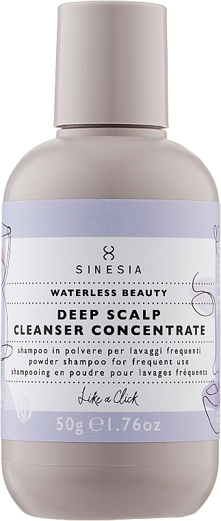 Mild Concentrated Powder Shampoo for Deep Cleansing - Sinesia Waterless Beauty Deep Scalp Cleanser Concentrate — photo N2