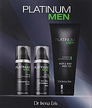 Set - Dr Irena Eris Platinum Men (aftershave balm/50ml+f/cr/50ml+wash gel/200ml) — photo N1