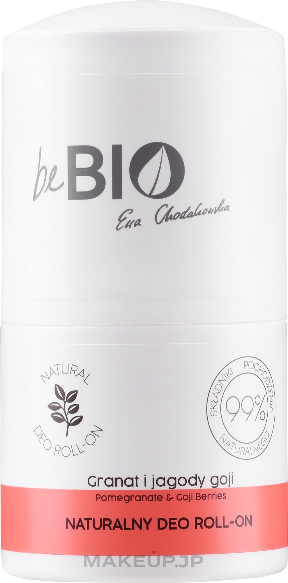 Roll-on Deodorant "Pomegranate and Goji Berries" - BeBio Natural Pomegranate & Goji Berries Deodorant Roll-On — photo 50 ml