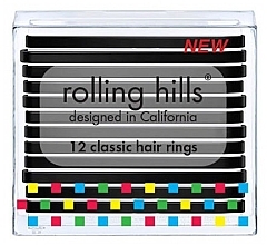 Hair Rings Set - Rolling Hills Classic Hair Rings Black — photo N3
