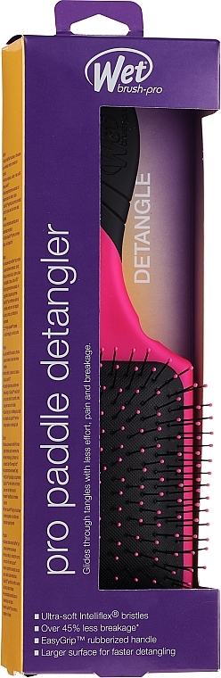 Hair Brush - Wet Brush Pro Paddle Detangler Pink — photo N1