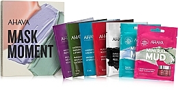 Fragrances, Perfumes, Cosmetics Face Mask Set - Ahava Kit 7 Masks Moment (f/mask/5x8ml + f/mask/2x6ml)