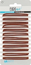 Fragrances, Perfumes, Cosmetics Hair Ties, 24 pcs, 00634, brown - Eurostil