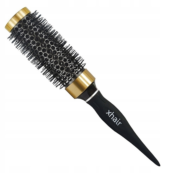 Thermal Gold Hair Styling Brush, round, d35 mm - Xhair — photo N1