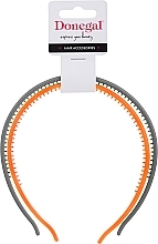 Fragrances, Perfumes, Cosmetics Hair Hoop, 2 pcs, orange + grey - Donegal FA-5603