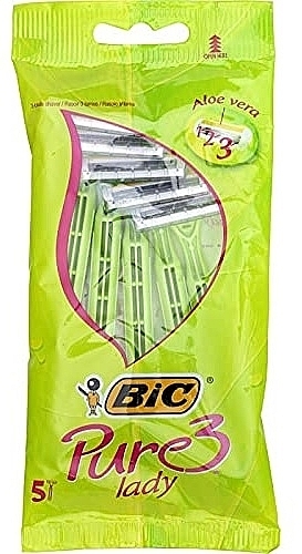 Pure 3 Lady Women's Razor, Pack of 5 - Bic — photo N1