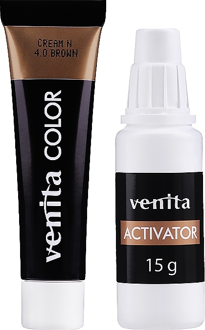Brow Henna Cream Color - Venita Professional Henna Color Cream Eyebrow Tint Cream — photo N4