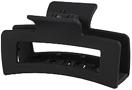 Rectangular Claw Clip, 10 cm, black - Ecarla — photo N1