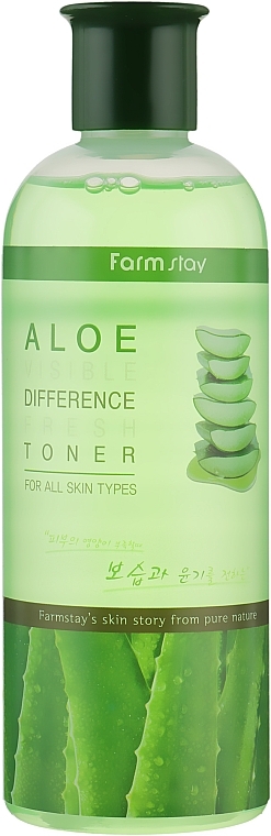 Refreshing Aloe Face Toner - FarmStay Aloe Visible Difference Fresh Toner — photo N1