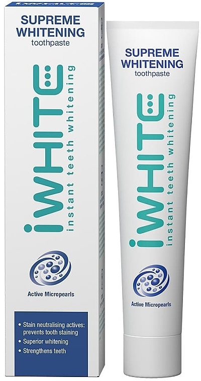Whitening Toothpaste - iWhite Instant Teeth Whitening Supreme Whitening Toothpaste — photo N1