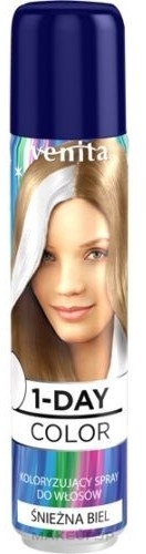 Tinted Hair Spray - Venita 1-Day Color Spray — photo 01 - White