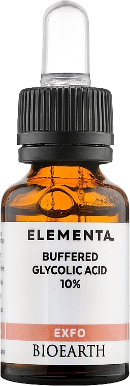 10% Glycolic Acid Face Serum - Bioearth Elementa Exfo Buffered Glycolic Acid 10% — photo N1