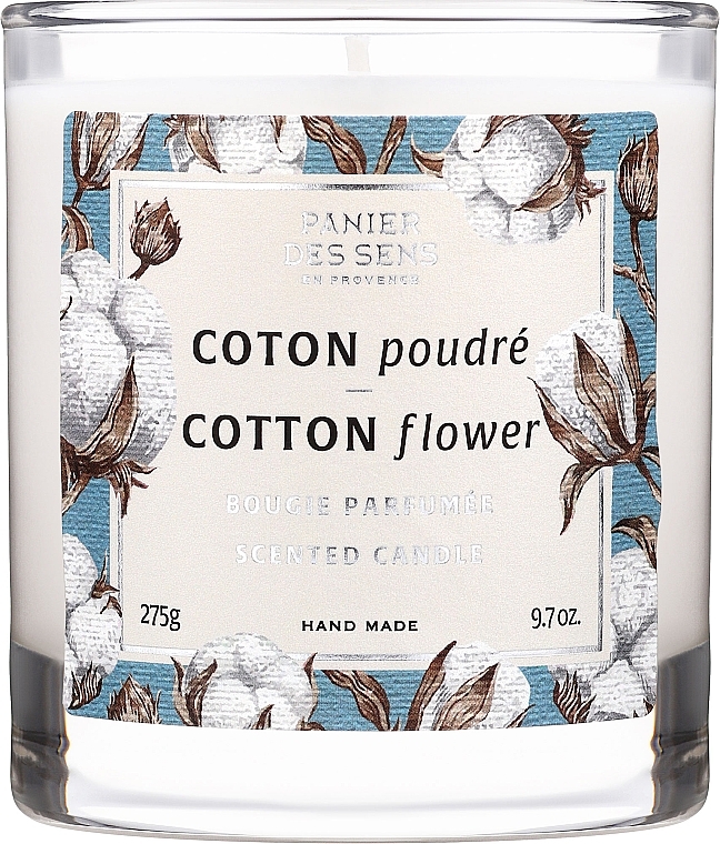 Scented Candle in Glass "Cotton Blossom" - Panier Des Sens Scented Candle Cotton Flower — photo N7