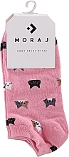 Fragrances, Perfumes, Cosmetics Women Cotton Socks with Kittens, pink - Moraj