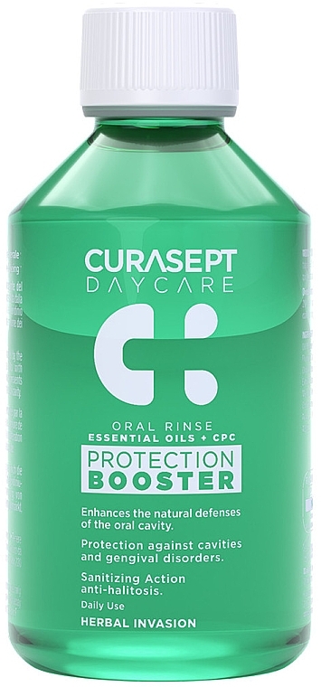 Mouthwash - Curaprox Curasept Daycare Protection Booster Herbal Invasion — photo N1