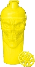 Sports Nutrition Shaker Bottle, 700 ml, yellow - JNX Sports The Skull! Shaker Electric Yellow — photo N2