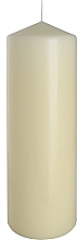 Fragrances, Perfumes, Cosmetics Cylindrical Candle 80x250 mm, ecru - Bispol