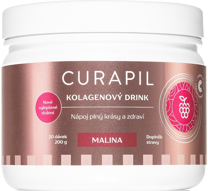 Collagen Drink with Raspberry Flavor - Curapil — photo N1