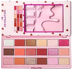 Fragrances, Perfumes, Cosmetics Eyeshadow Palette - I Heart Revolution Chocolate Eyeshadow Palette Strawberry Cheesecake