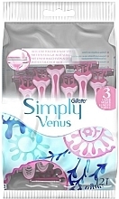 Fragrances, Perfumes, Cosmetics Disposable Shaving Razor, 12pcs - Gillette Venus 3 Simply