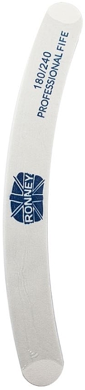 Nail File, 180/240, white, "RN 00259" - Ronney Professional  — photo N1