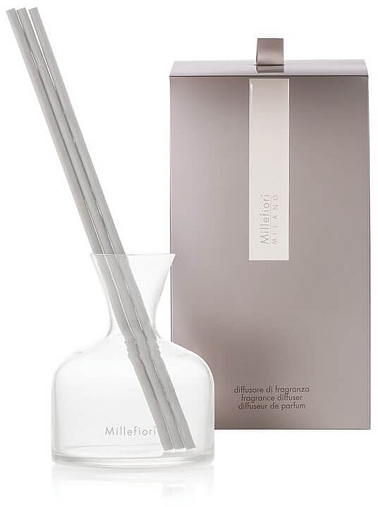 Glass Bottle for Reed Diffuser - Millefiori Milano Air Design Vase Clear — photo N2
