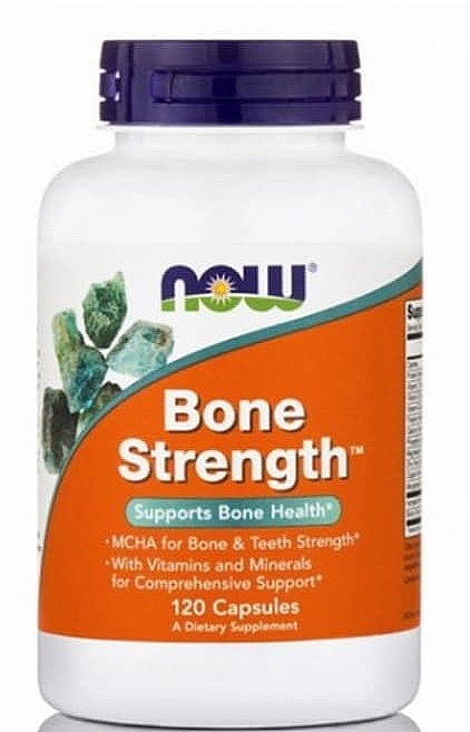 Dietary Sipplement "Bone Health Support", 120 capsules - Now Foods Bone Strength — photo N1