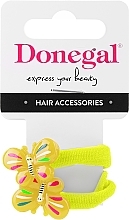 Fragrances, Perfumes, Cosmetics Hair Ties, FA-5659, yellow butterflies - Donegal