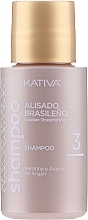 Keratin Smoothing Hair Set - Kativa Alisado Brasileno Con Glyoxylic & Keratina Vegetal Kit (shm/15ml + mask/150ml + shm/30ml + cond/30ml) — photo N4