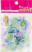 Fragrances, Perfumes, Cosmetics Hair Coloring Cap, MB2280, blue leaves - Merci