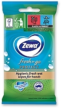 Fragrances, Perfumes, Cosmetics Wet Wipes, 10 pcs. - Zewa Protect Wipes