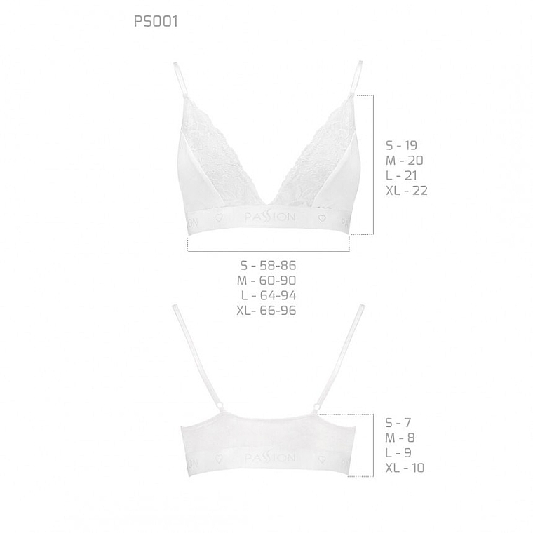 Elastic Top with Lace, TOP, PS001, white - Passion — photo N3