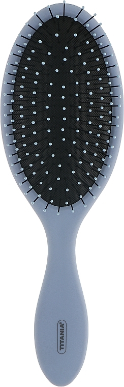 Massage Brush for Wet Hair, light blue - Titania — photo N3