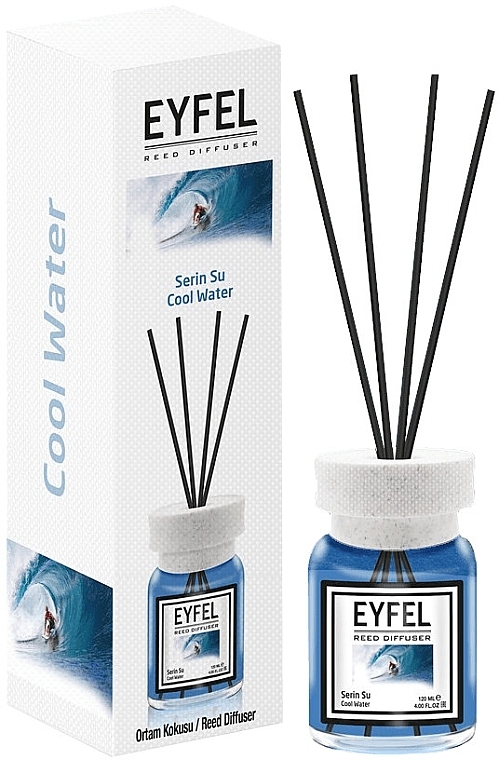 Cold Water Reed Diffuser - Eyfel Perfume Reed Diffuser Cool Water — photo N1