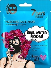 Fragrances, Perfumes, Cosmetics Face Mask - 7 Days Total Black Moisture Real Water Boom