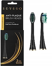 Fragrances, Perfumes, Cosmetics Toothbrush Head, 2 pcs - Seysso Gold Anti Plaque