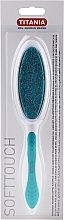 Fragrances, Perfumes, Cosmetics Double-Sided Foot File, turquoise - Titania