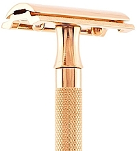 T-Shaped Shaving Machine, gold - Merkur Safety Razor 24G — photo N2