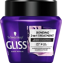 Fragrances, Perfumes, Cosmetics Weak & Fragile Hair Mask - Gliss Kur Fiber Therapy Blonding Seal Mask