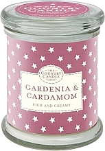 Fragrances, Perfumes, Cosmetics Scented Candle in Glass Jar - The Country Candle Company Superstars Gardenia & Cardamom Candle