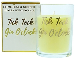 Fragrances, Perfumes, Cosmetics Scented Candle in Glass - Candlelight Tick Tock Gin O'clock Gold Candle