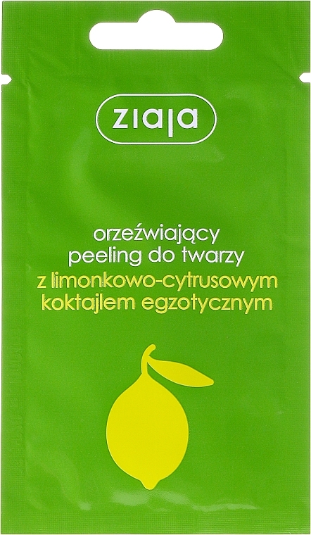 Face Peeling - Ziaja Lime Facial Peeling Refreshing — photo N1