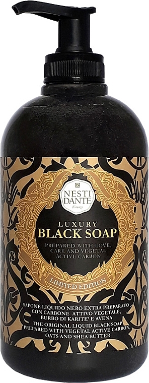 Liquid Soap "Luxury Black" - Nesti Dante Luxury Black Soap — photo N2