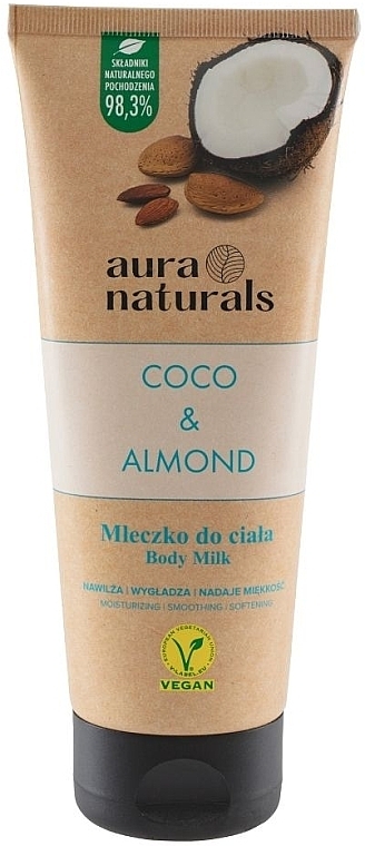 Coconut & Almond Body Milk - Aura Naturals Coco & Almond Body Milk — photo N1