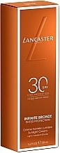 Bronzing Face Cream - Lancaster Infinite Bronze Sunlight Cream Ligh/Medium Shade 30SPF — photo N2