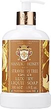 Fragrances, Perfumes, Cosmetics Manuka Honey & Strawberry Liquid Soap - Saponificio Artigianale Fiorentino Manuka Honey & Strawberry Tree Liquid Soap