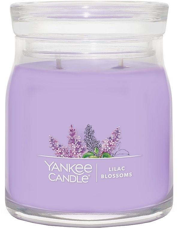 Scented Candle in Jar 'Lilac Blossom', 2 wicks - Yankee Candle Lilac Blossoms — photo N1