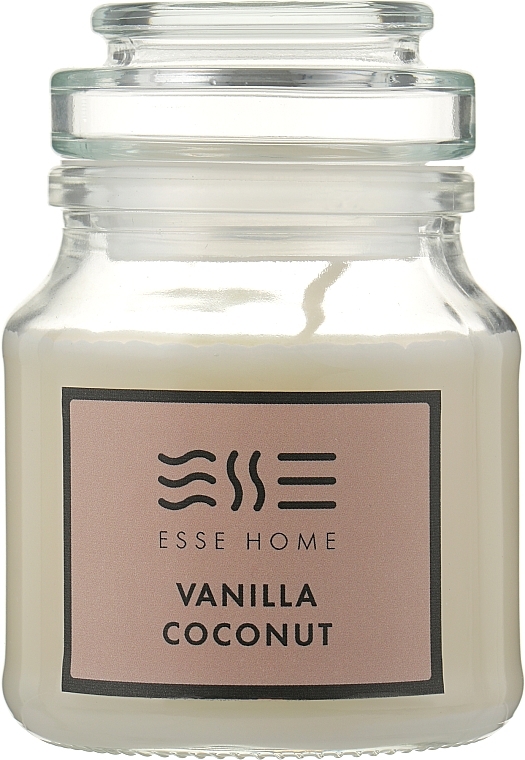 Scented Candle "Vanilla & Coconut" - Esse Home Vanilla & Coconut Candle — photo N1